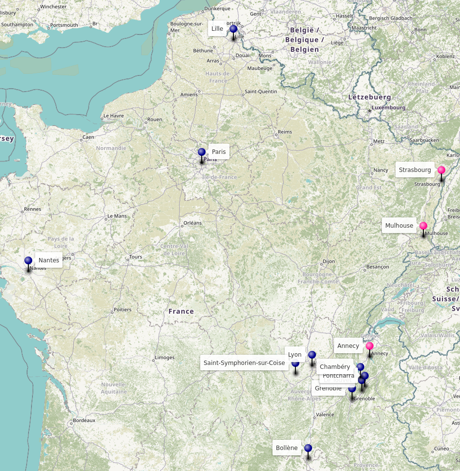 Carte des ateliers Climat d'écoute